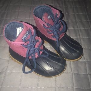Sperry rain boots size 10 toddler